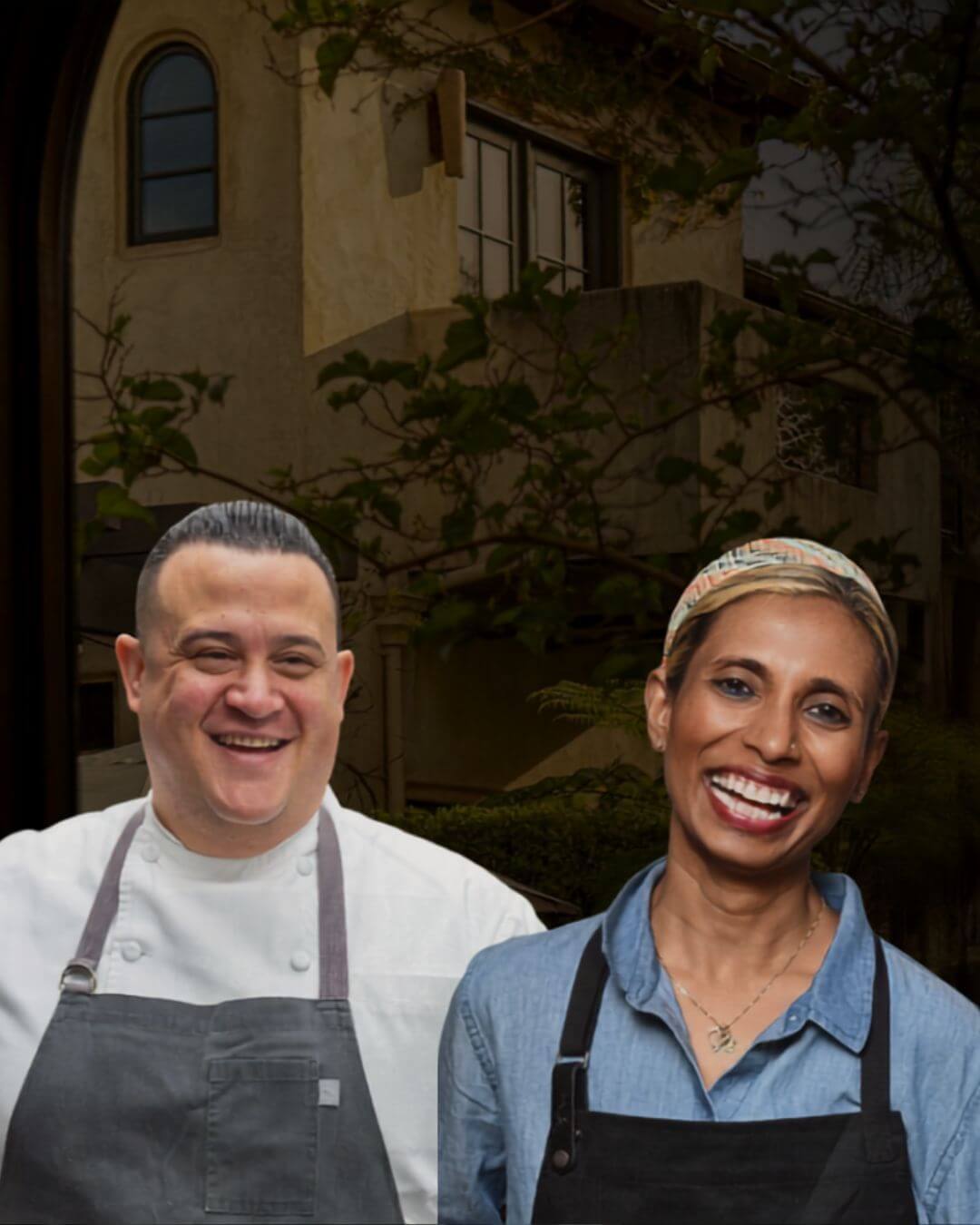 Chefs Phillip Moratin and Azalina Eusope
