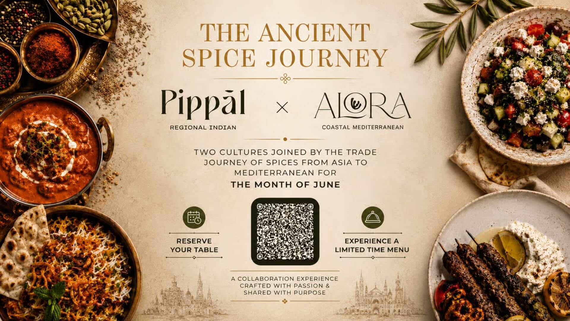 The Ancient Spice Journey collaboration between Pippal and Alora